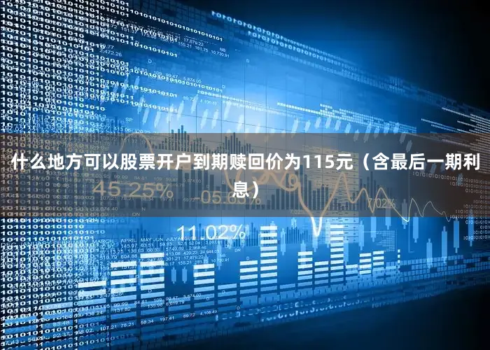 什么地方可以股票开户到期赎回价为115元（含最后一期利息）