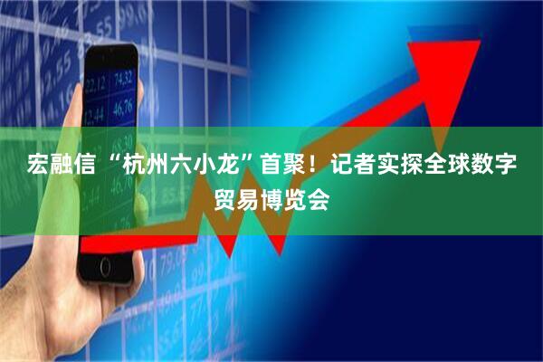 宏融信 “杭州六小龙”首聚！记者实探全球数字贸易博览会